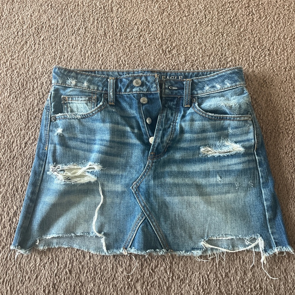 Denim Mini Skirt